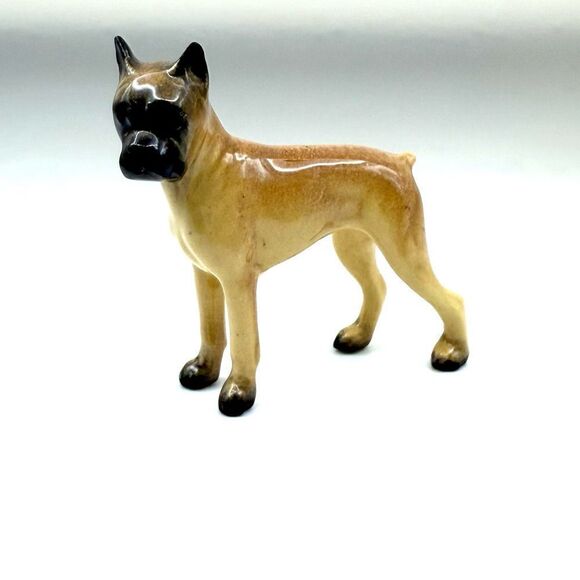 Other - Vintage Miniature Retired Hagen-Renaker Brown Boxer Dog Figurine - Made In USA